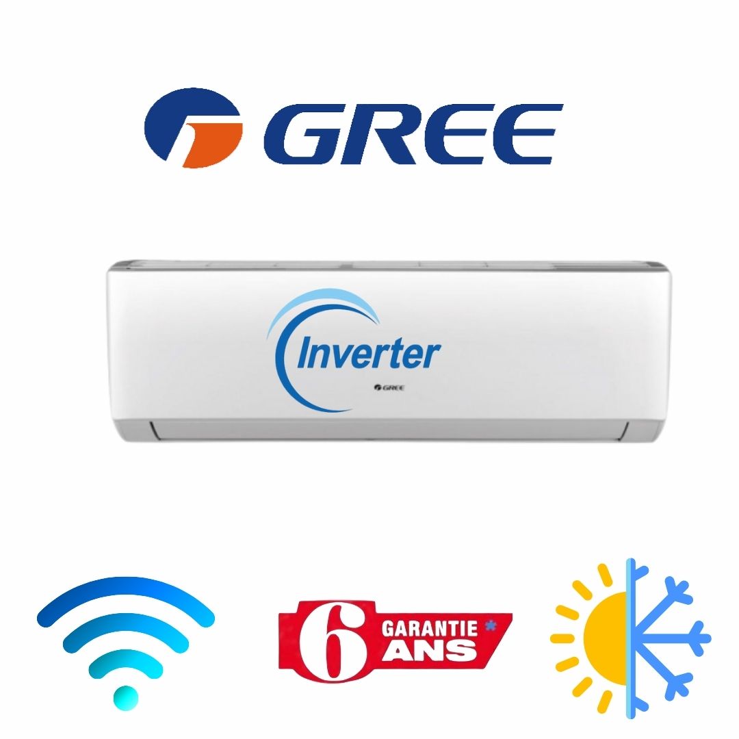 CLIMATISEUR GREE INVERTER 24000 BTU CHAUD ET FROID SMART TROPICALISE