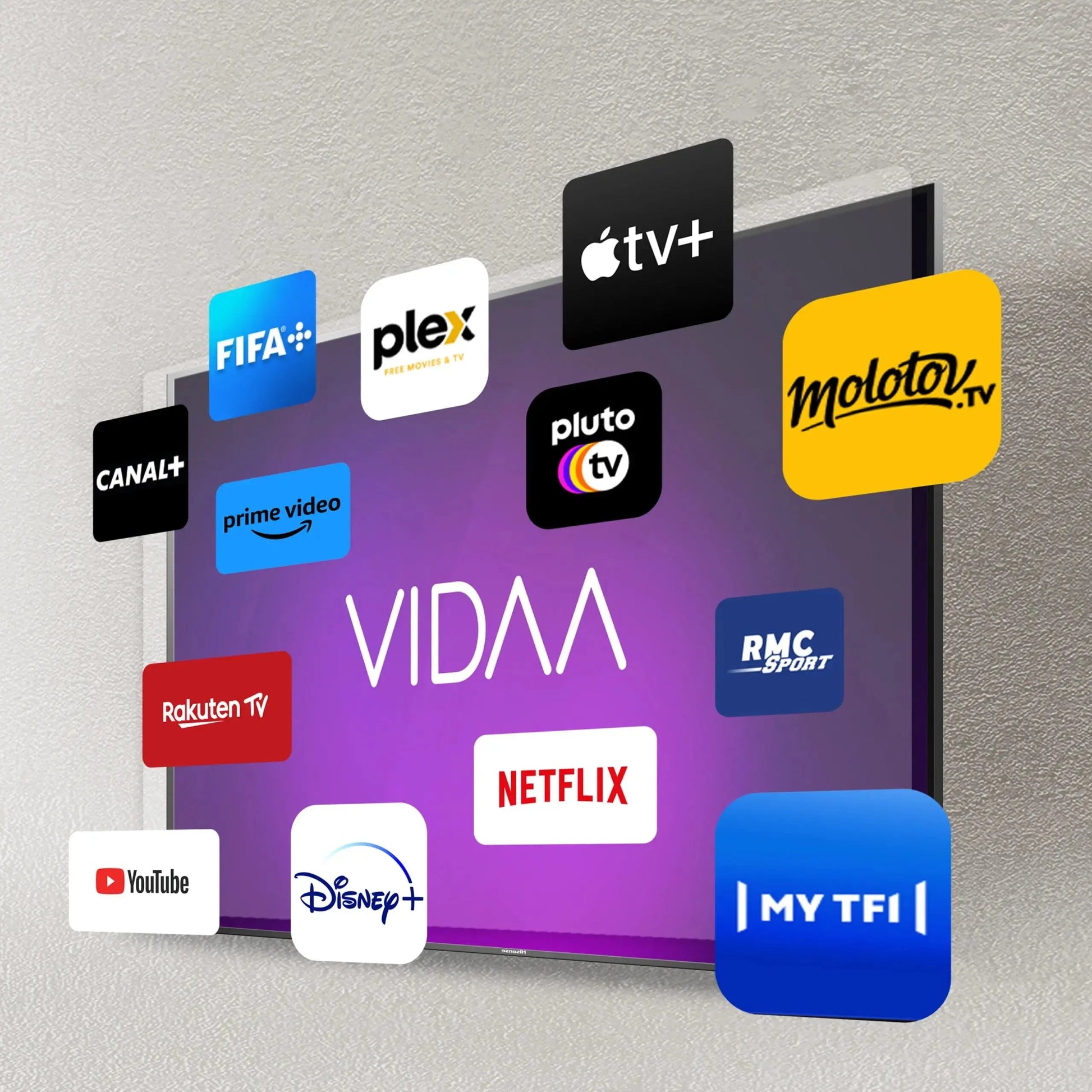 TV HISENSE 50" SMART VIDAA ULTRA HD 4K 50A6K - 2 ANS GARANTIE HISENSE