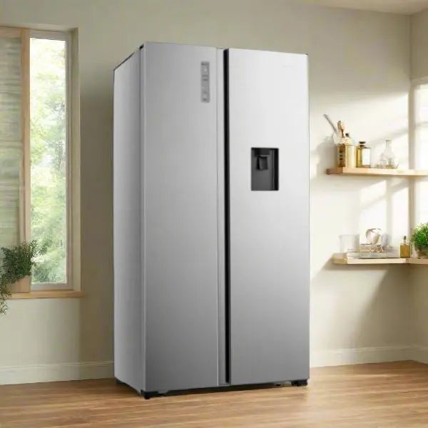SIDE BY SIDE HISENSE 519 LITRES NOFROST  - INOX HISENSE