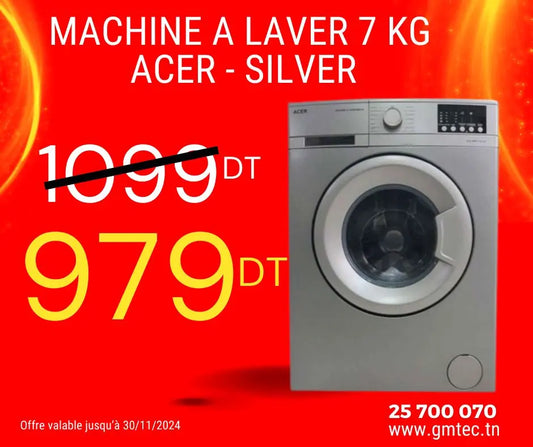 MACHINE A ALVER 7KG 1000 TRS ACER - SILVER ACER