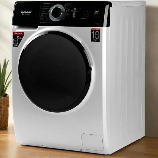 MACHINE A LAVER FRONTALE 10.5KG BRANDT 1400TR/MIN BAM104QVWBL - BLANC BRANDT