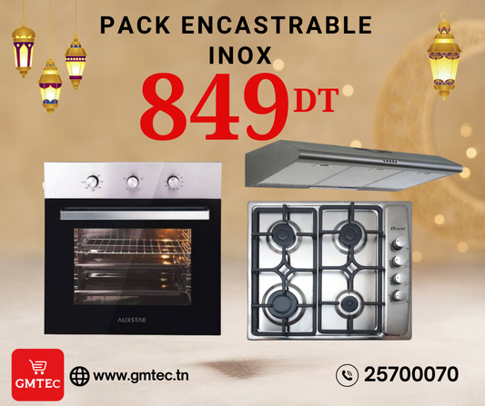 PACK ENCASTRABLE INOX