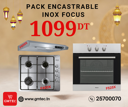 PACK ENCASTRABLE INOX FOCUS