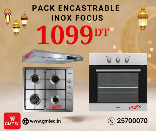 PACK ENCASTRABLE INOX FOCUS