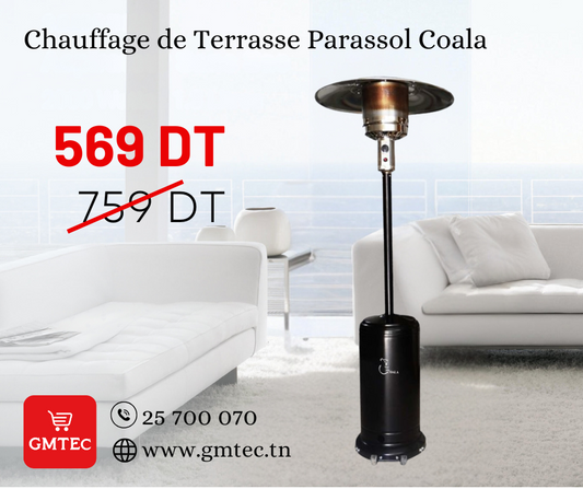CHAUFFAGE DE TERASSE PARASSOL COALA 12.5 KW