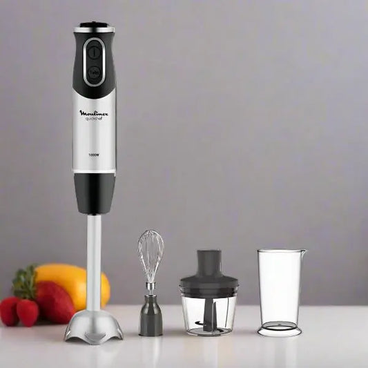 MIXEUR PLONGEANT 3 EN 1 1000W 500 ML - INOX&NOIR MOULINEX