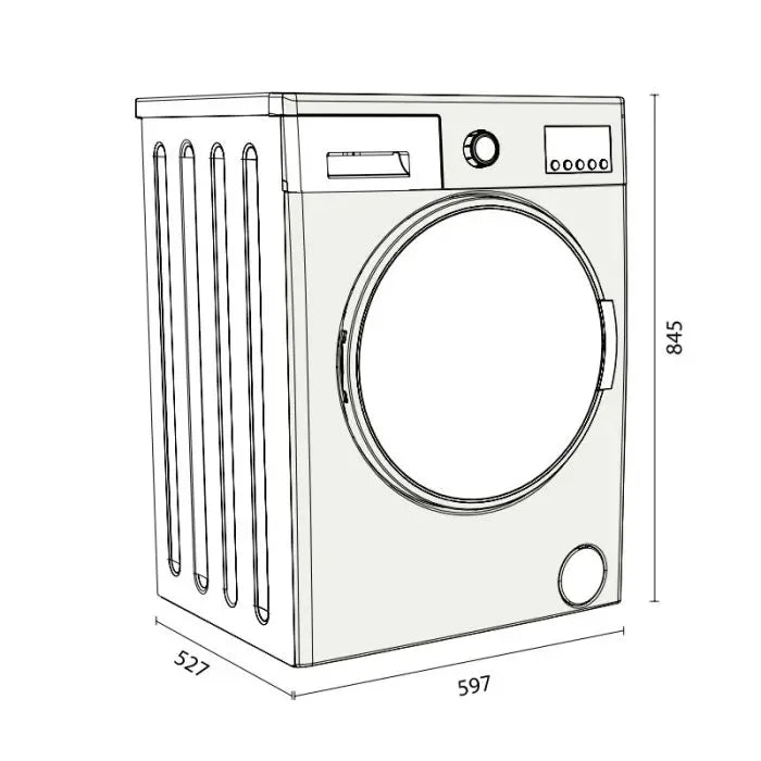 MACHINE A LAVER FRONTAL 8KG FOCUS F1208W- BLANC FOCUS