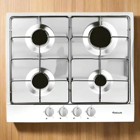 PLAQUE DE CUISSON 4 FEUX 60CM FOCUS F401W - BLANC FOCUS