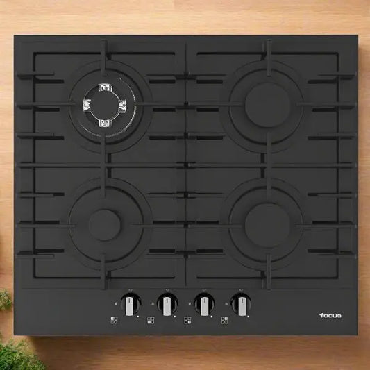 PLAQUE DE CUISSON 4 FEUX 60 CM FONTE FOCUS F405B - VITRO NOIR FOCUS