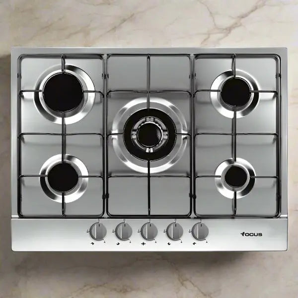 PLAQUE DE CUISSON 5 FEUX 70 CM FOCUS F407X - INOX FOCUS