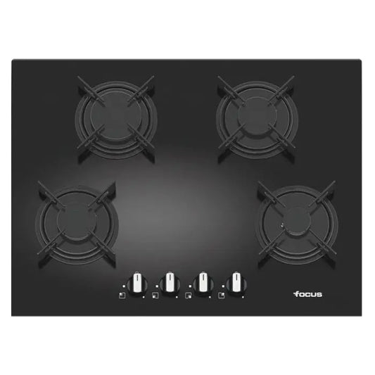 PLAQUE DE CUISSON 4 FEUX 70CM FOCUS F410B - VITRO NOIR FOCUS