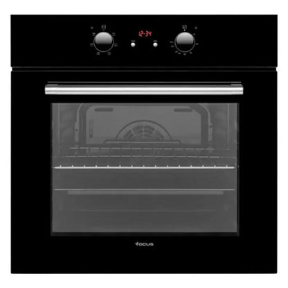 FOUR ENCASTRABLE VENTILE 7 PROGRAMMES AVEC AFFICHEUR FOCUS F521B - NOIR FOCUS