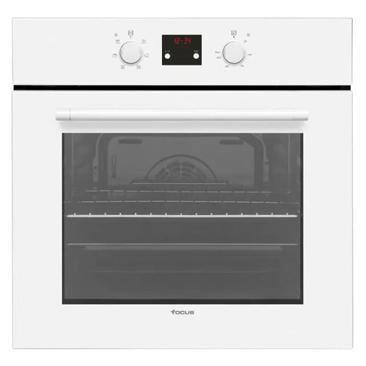 FOUR ENCASTRABLE VENTILE 7 PROGRAMMES AVEC AFFICHEUR FOCUS F521W - BLANC FOCUS
