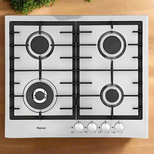 PLAQUE DE CUISSON 4 FEUX 60 CM FONTE FOCUS F804X - INOX GMTECH