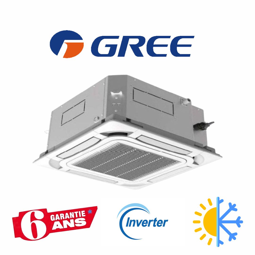 CLIMATISEUR CASSETTE GREE INVERTER 36000 BTU CHAUD ET FROID