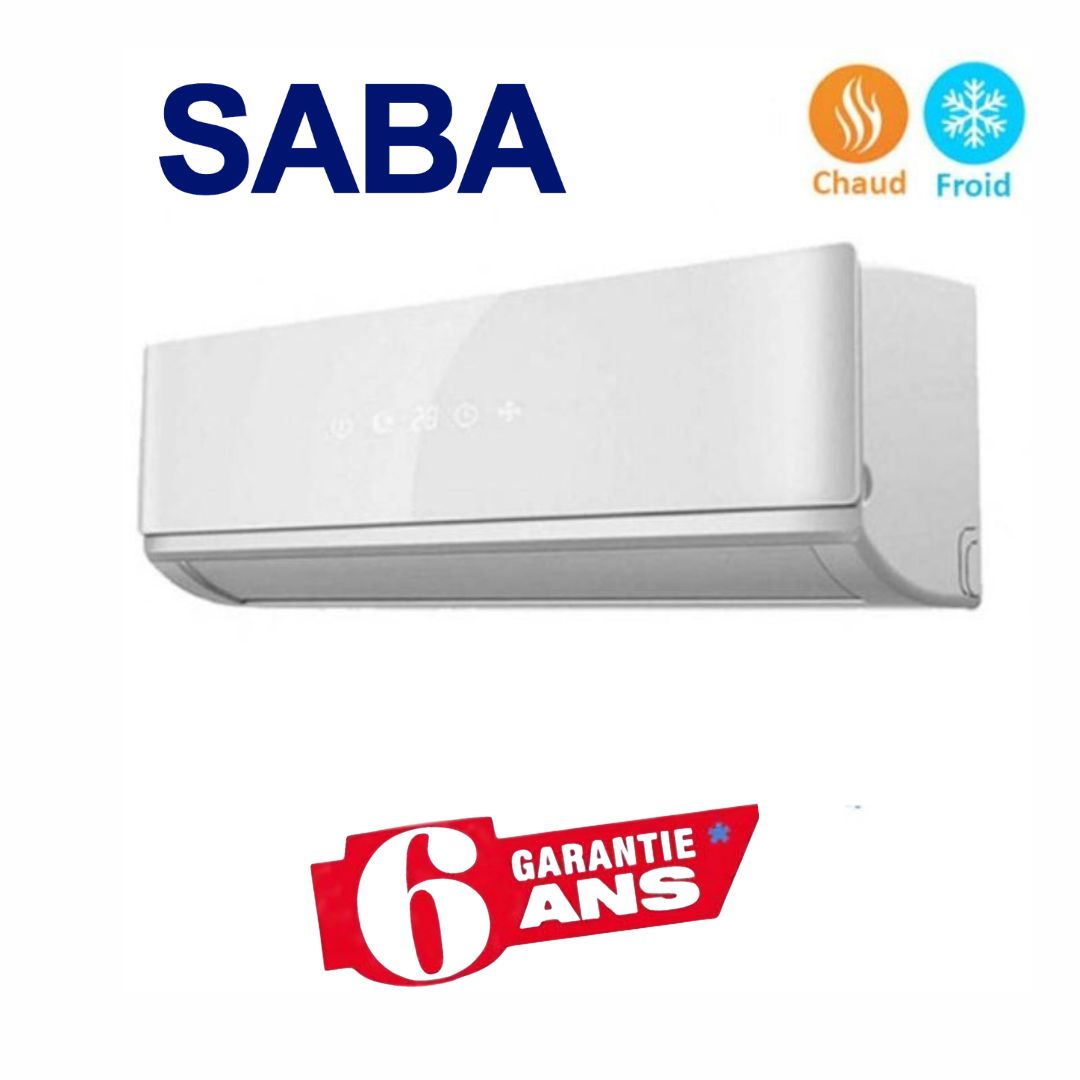 CLIMATISEUR SABA 18000 BTU CHAUD ET FROID SABW18H/W