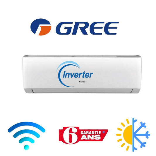 CLIMATISEUR GREE INVERTER 24000 BTU  CHAUD ET FROID SMART TROPICALISE