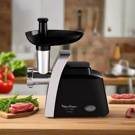 HACHOIR A VIANDE MOULINEX 1400 W 1.7 KG - NOIR&ARGENT MOULINEX