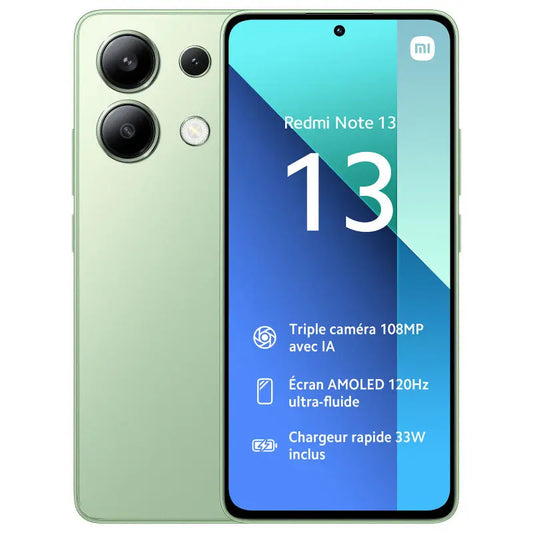 SMARTPHONE XIAOMI REDMI NOTE 13 6/128 GO - VERT XIAOMI