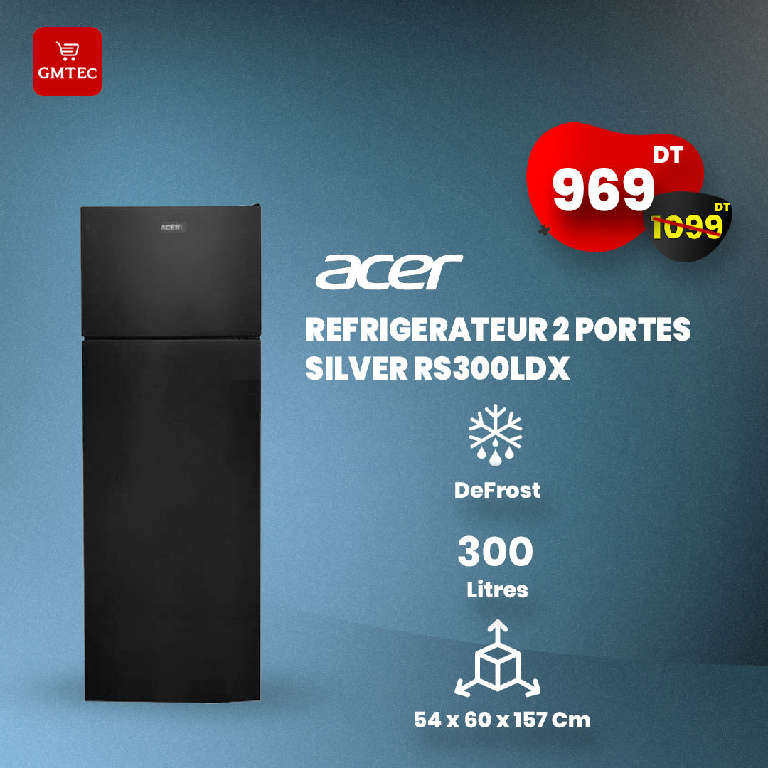 REFRIGERATEUR ACER 300 LITRES DEFROST RS300LXD