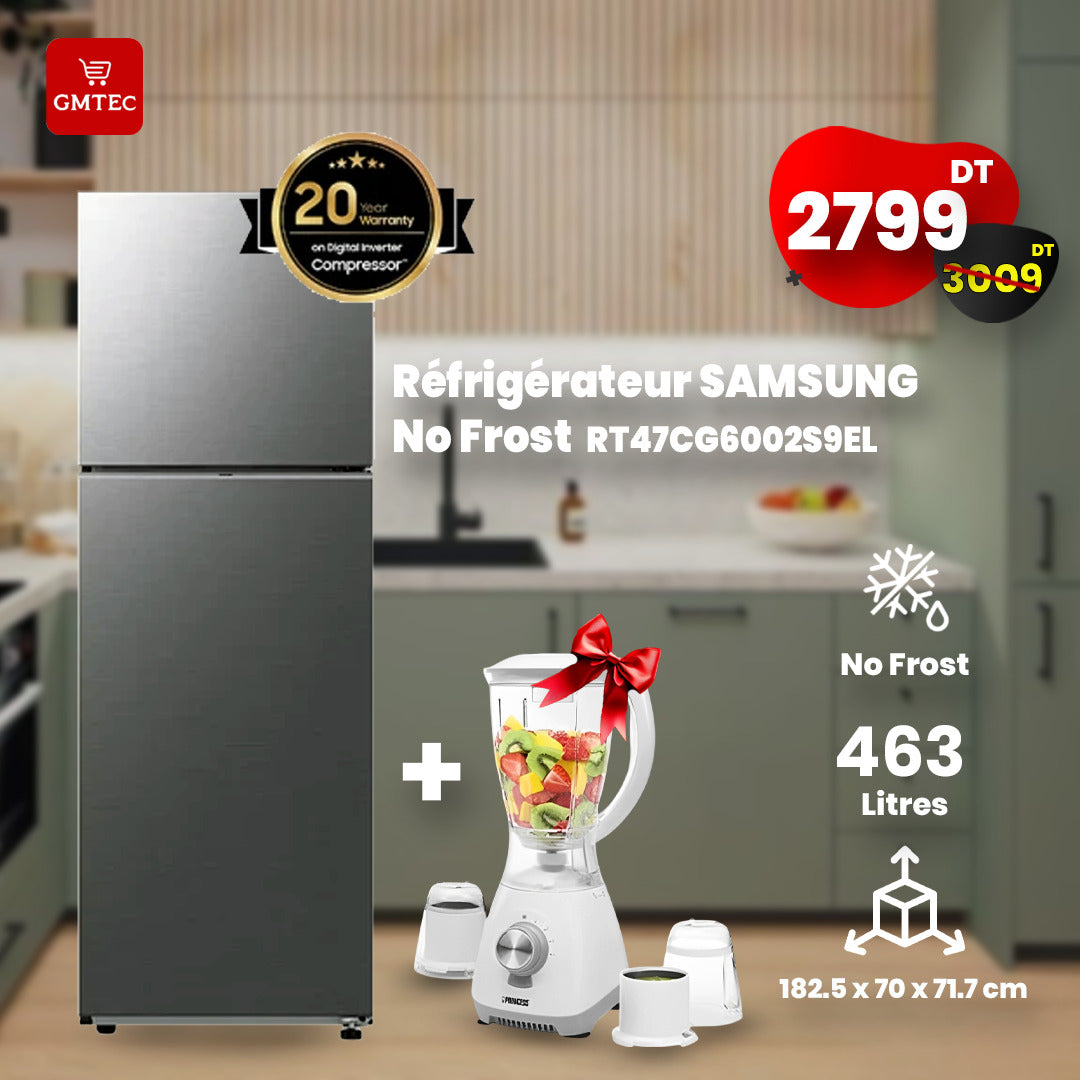 REFRIGERATEUR SAMSUNG RT47CG6442B1EL 460 LITRES INVERTER - NOIR