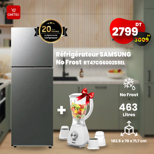 REFRIGERATEUR SAMSUNG RT47CG6442B1EL 460 LITRES INVERTER - NOIR