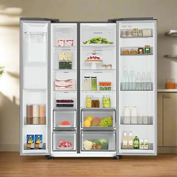 REFRIGERATEUR SIDE BY SIDE SAMSUNG RS68A8820SL 652 LITRES TWIN COOLING NOFROST - SILVER SAMSUNG