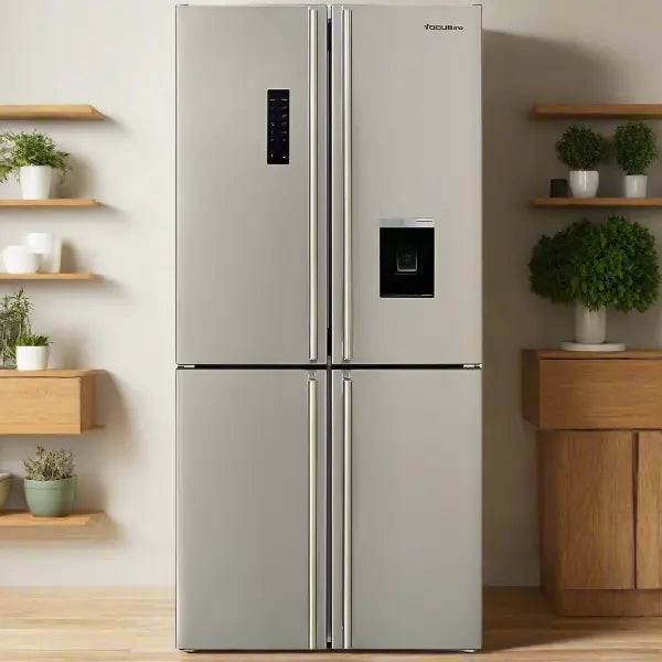 REFRIGERATEUR SIDE BY SIDE FOCUS AVEC AFFICHEUR 620 LITRES - INOX FOCUS