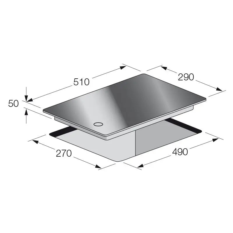 PLAQUE DE CUISSON 1 FEU 30CM FONTE THERMOCOUPLE FOCUS LINE SOFT31 - VITRO NOIR FOCUS