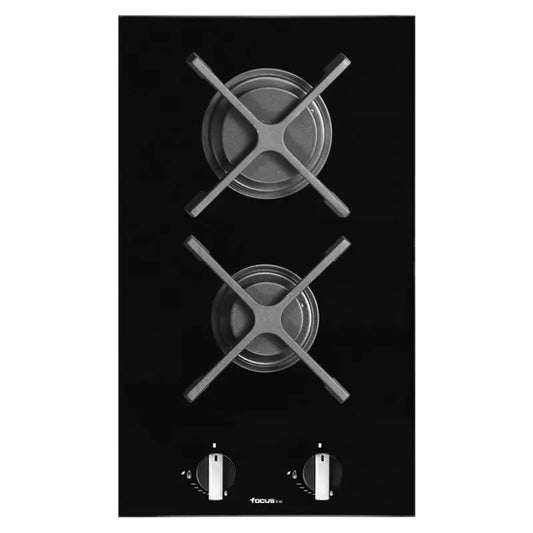 PLAQUE DE CUISSON 2 FEUX 30CM FONTE THERMOCOUPLE FOCUS LINE SOFT32 - VITRO NOIR FOCUS