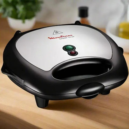 GAUFRIER CROQUE MMONSIEUR GRILLADES MOULINEX 700W - NOIR &SILVER MOULINEX