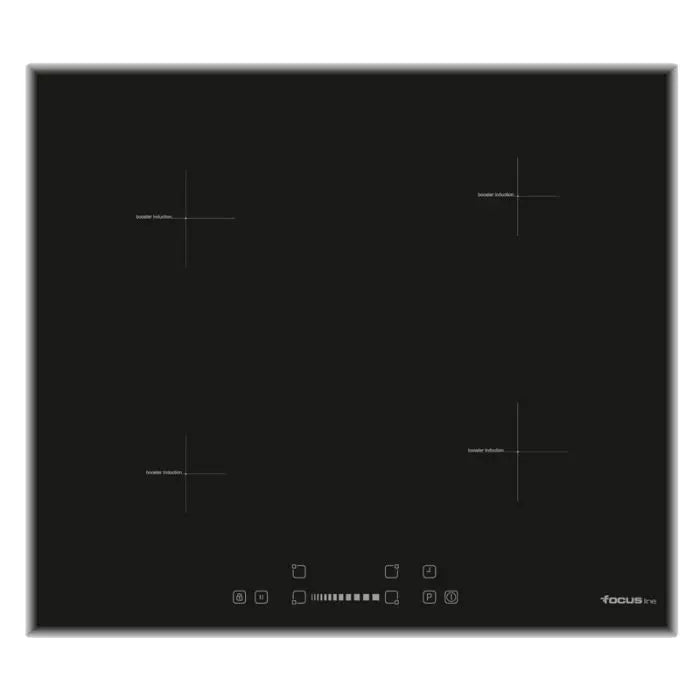 PLAQUE DE CUISSON 4 FEUX VITRO INDUCTION 60CM FOCUS LINE TORNADO - NOIR FOCUS