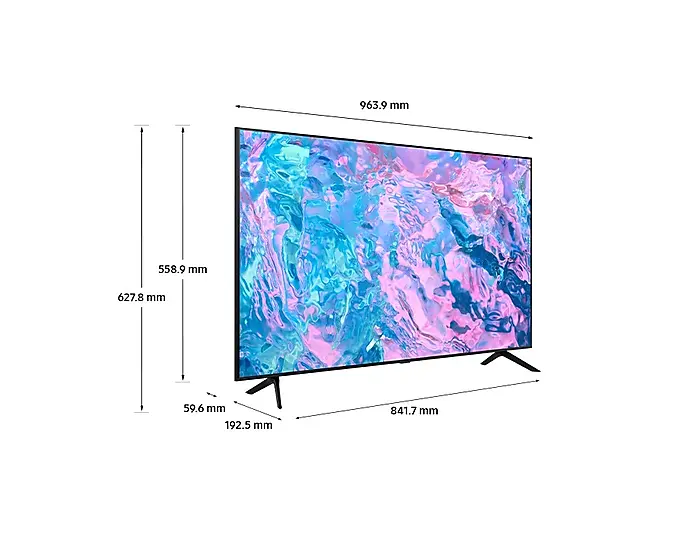 TV SAMSUNG 43" SMART CRYSTAL ULTRA HD 4K UA43DU7000- 2 ANS GARANTIE SAMSUNG