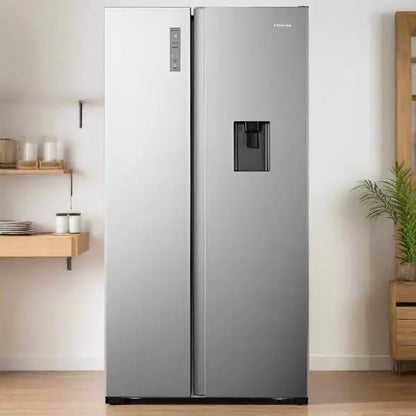 SIDE BY SIDE HISENSE 519 LITRES NOFROST  - INOX HISENSE