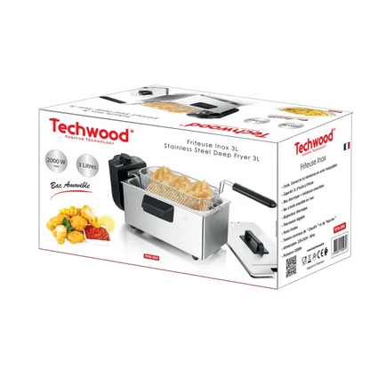 FRITEUSE INOX 3 LITRES TECHWOOD TFR304 - INOX TECHWOOD