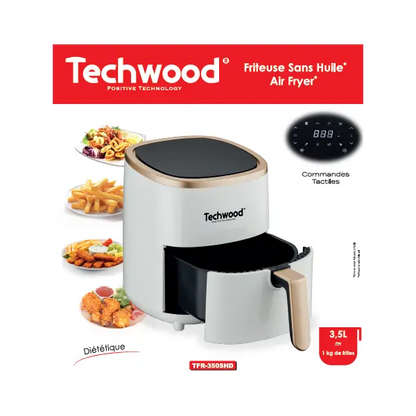 FRITEUSE SANS HUILE TFR 350SHD TECHWOOD - BLANC TECHWOOD